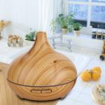 Ultrasonic ABS PP 0.65A 50ml/H Wood Aromatherapy Diffuser
