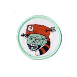 Merrowed Iron On Company Logo Patches For Clothing Rayon Material OEM