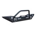 Jeep Wrangler Rock Crawler Front Off Road Metal Bumpers 63*16in Carbon Black