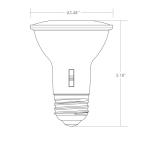 FCC Approval Dimmer LED Bulbs PAR20 E26 5000K Adjustable Versatile Control