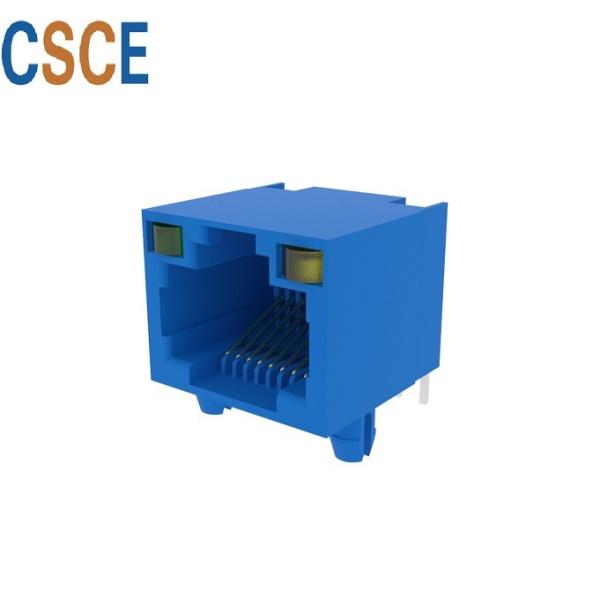 China Various Colors RJ45 Modular Jack 10 / 100 Base Contact Material Phosphor Bronze factory