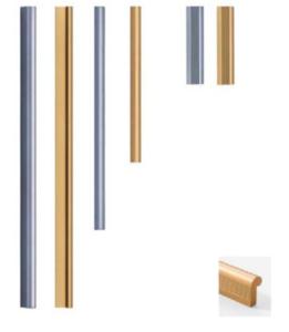 China Black Aluminum Alloy Cabinet Handle Aluminum Profile Aluminum Handle factory