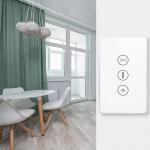 US Standard Tuya Wifi Smart Curtain Switch Touch Button Voice Control Smart