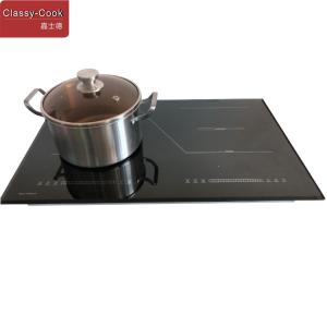 China Surface Glass 4400W Induction Double Cooktop With SensorTouch Control factory