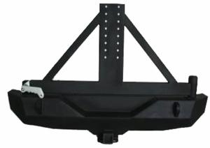 China Heavy Duty Rear Bumper with Spare Tire Rack for 07-16 Jeep Wrangler Jk factory