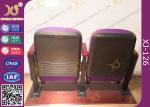 Triangle Armrest Short Back Rest Auditorium Church Chairs With Folding Soft