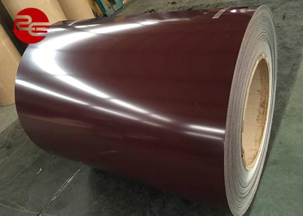 0.12mm Thickness Prepainted GI Steel Coil / PPGL Color Coated Galvanized Steel