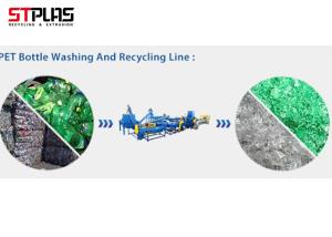 China Semi Automatic Waste PET Washing Line Plastic Crushing Washing Drying Equipment factory
