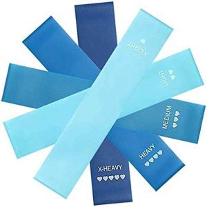 China Blue Colors Latex Stretch postpartum recovery Resistance Exercise Bands 60×50×0.4cm factory