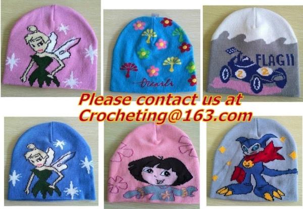 100% cotton baby's Pattern Knit Caps, Baby's knitted hat, knit hats, Newest