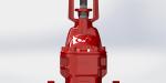 Soft Sealing Rising Stem Gate Valve Vertical Wall Mounted For Fire Fighting