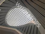 Square Round Slotted Holes 4.0mm Hyperbolic House Facade Panels 800×800mm
