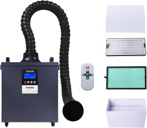 China FES350 Laser Fume Extractor With HEPA / Activated Carbon Filtration factory