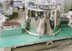 China Stainless steel Industrial Vertical Scraper Centrifuge Machine 45kw factory