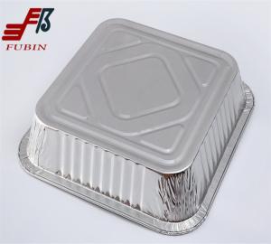 China Disposable Square Foil Trays Alloy 8011 Aluminium Takeaway Trays factory