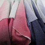 Fancy Gradient Color 147cm Stretch Sequin Fabric Tricot Knitted