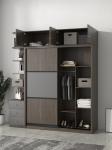 Patten Chipboard Plywood Modern Bedroom Wardrobe 2 Door Sliding Wardrobe