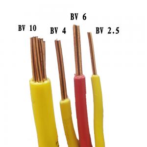 China Industrial PVC Insulated BV Flexible Electric Wire Cable on sale