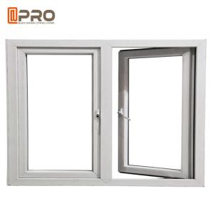 China Hurricane Impact Soundproof Aluminum Casement Windows , Custom Made Double Glazed Windows small casement windows factory
