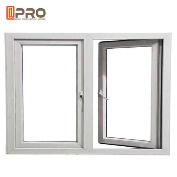 Hurricane Impact Soundproof Aluminum Casement Windows , Custom Made Double