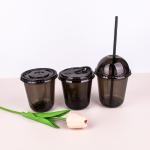 16oz PLA Disposable Cups Plastic Black Custom Beer Pong Cups Fda Approved