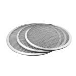 Seamless Rim Aluminium Pizza Pan , Round Pizza Trays Cookware Bakeware 1mm