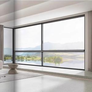 China 130 Series Suspended Six Track Thermal Break Sliding Window Aluminum Alloy 6063-T6 Villa Closed Balcony Floor To Ceiling Glass factory