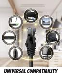 Networking 100 Feet Ethernet Cable , PVC LSZH Cat6 Utp Patch Cord