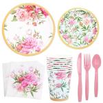 Garden Flower Theme Disposable Party Supplies Wedding Birthday Party Supplies