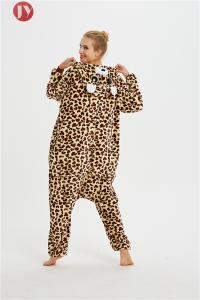 China Wholesale Leopard Print Adult Onesie Adult Animal Leopard pajamas kigurumi factory