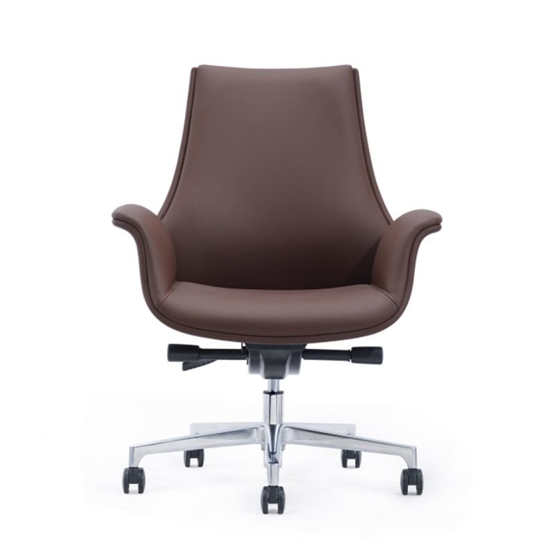 Brown Ergonomic Lifting Chair Swivel Leather Recliner Chair