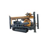 Hydraulic outrigger depth 400m hard rock drilling rubber crawler water well