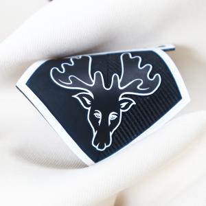 China Custom 3D Logo Silicone Heat Transfer Labels Rubber Patches For Clothing factory