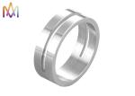 1mm Thickness Mens Stainless Steel Wedding Rings
