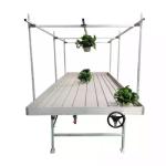 Ebb And Flow Greenhouse Rolling Bench For Seeding Vertical Grow