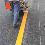 Hot Melt Thermoplastic Road Marking Paint Yellow Color Smooth And Flow