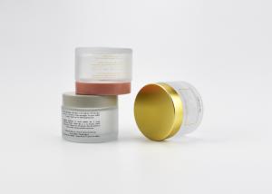 China Eco-friendly 120ml 4OZ cylinder frosted glass cosmetic jar for creams and hair masks, packaging containers for cosmetics factory