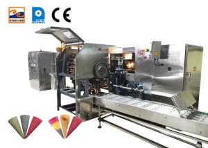 China High Speed Corn Wafer Sugar Cone Production Line With Stainless Steel Texture , 107 Baking Plates factory