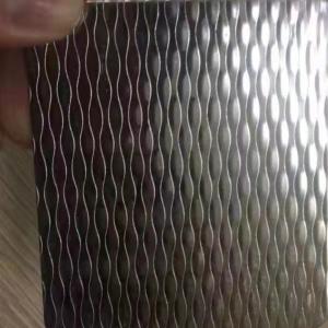 China Customized Size Embossed Metal Stamped Stainless Steel Sheets 201 304 316L Millet Grains factory