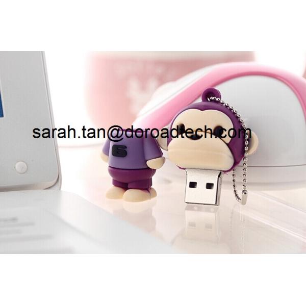 Real Capacity Custom Cartoon PVC USB Flash Drive (free mold)