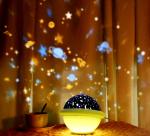 5V 1000mA LED Projector Night Light 151x132mm UFO Shaped For Children