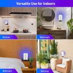 JZ Indoor Bedroom Electric Wall Hanging Fly Catcher Pest Control Purple UV Light