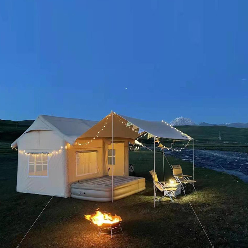 Large PVC Full Garden Tents Inflatable Air and Travelling Tent Suit for 2-3 Person