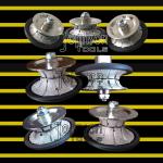 Vacuum Brazed Bullnose Hand Profile Wheel , Diamond Profile Wheels Higher