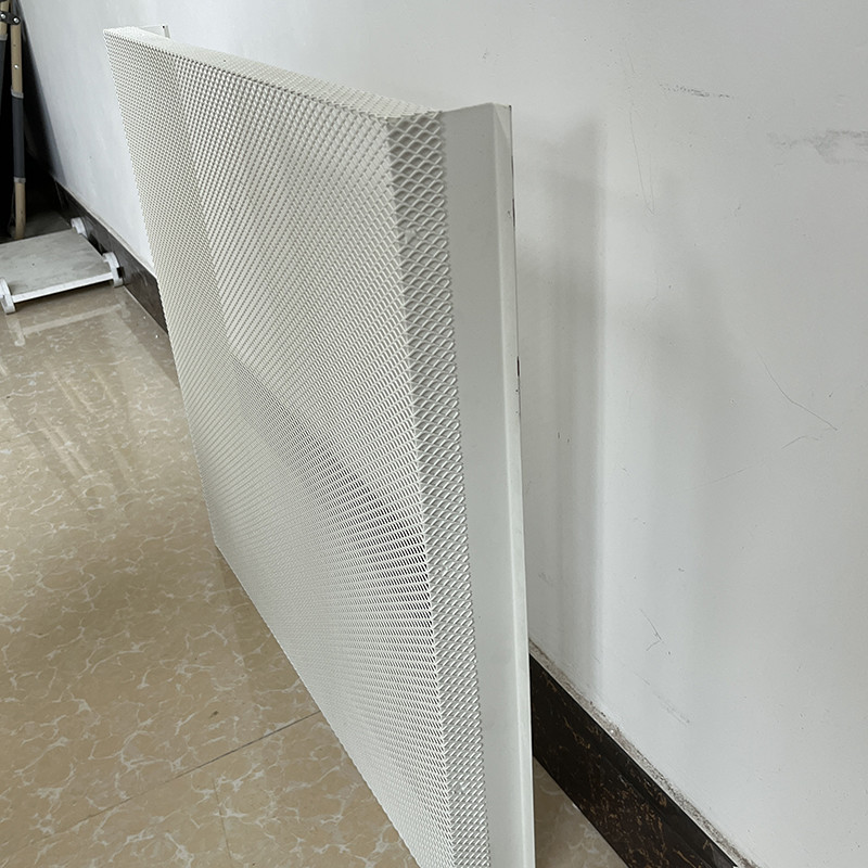 Galvanized Steel Mesh Ceiling Tiles Metal Hook On Panel Expand Mesh