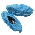 Blue 30g Disposable Shoe Protectors Non Woven Non Slip Shoe Covers