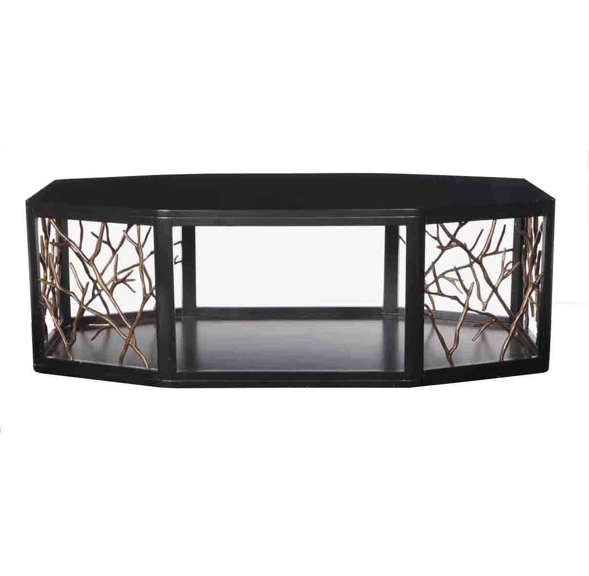 Stainless Steel Grid Modern Coffee Table
