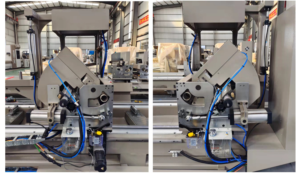 Double Head Mitre Saw 600mm Door Window Cnc Machine Cutting Aluminum