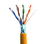 Cat5e FTP LSZH Network Cable 0.50mm 100% Copper Orange 1000FT