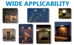White/Black/Blue Photocell Sensor Receptacle Outdoor Light Switch Socket for LED